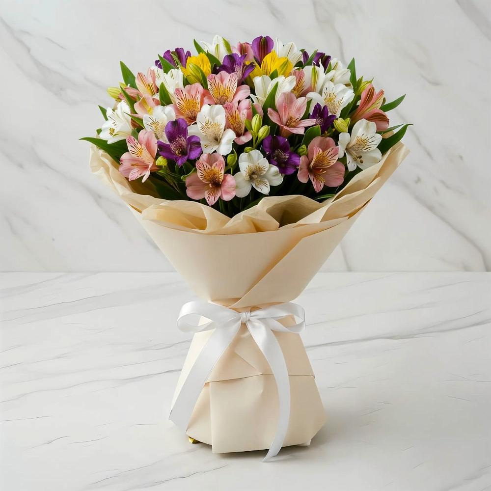 Букет цветов из: Альстромерии в Среднем Подкумке