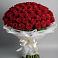 Букет 101 Красная роза Блэк Мэджик в Среднем Подкумке