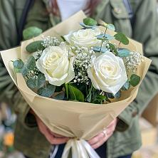 Букет Нежные грёзы в Среднем Подкумке Букет цветов из: Розы в Среднем Подкумке