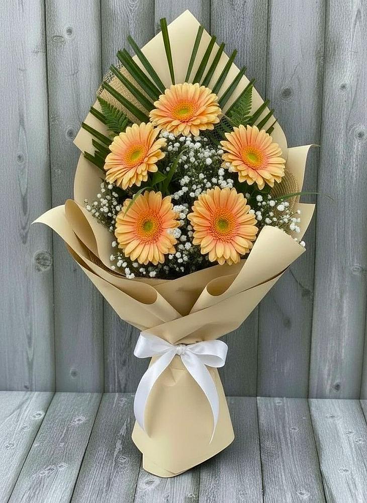 Букет цветов из: Герберы в Среднем Подкумке